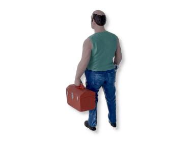 Preview: Mechaniker Sam mit Werkzeugkasten