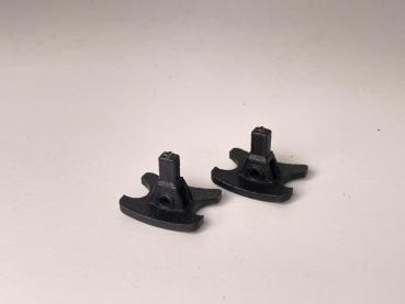 Preview: Rügen-Puffer mit Kuppelöffnung schwarz(2 St.)