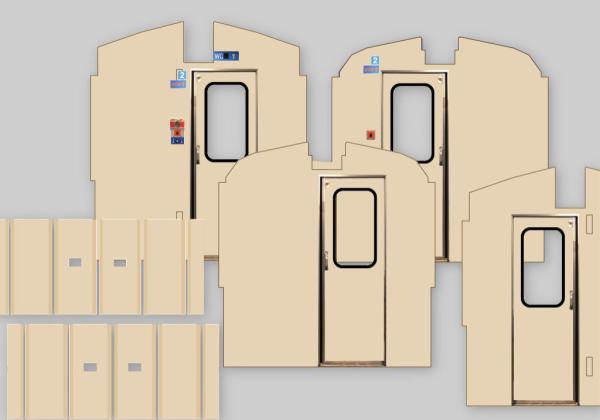 Innendekor Wände hellelfenbein