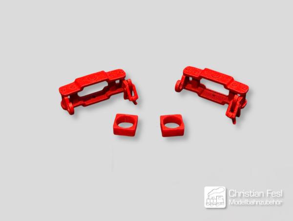 Balancierkupplungsattrappe rot (2 St.)