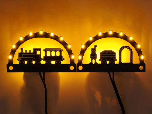 Massoth Miniatur-Schwibbogen 4cm (2/Pack)